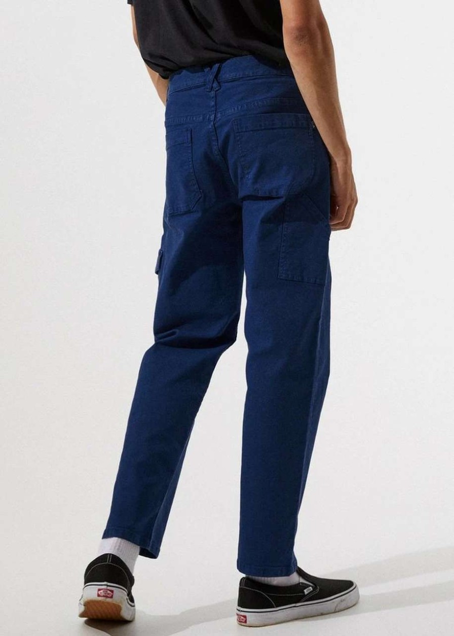 Bottoms * | Afends Heavy Skate Chino Pant Mens In Work Blue