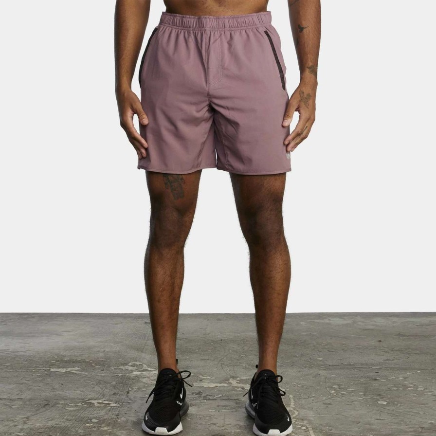 Bottoms * | Rvca Yogger Iv 17In Short Mens In Old Mauve Purple