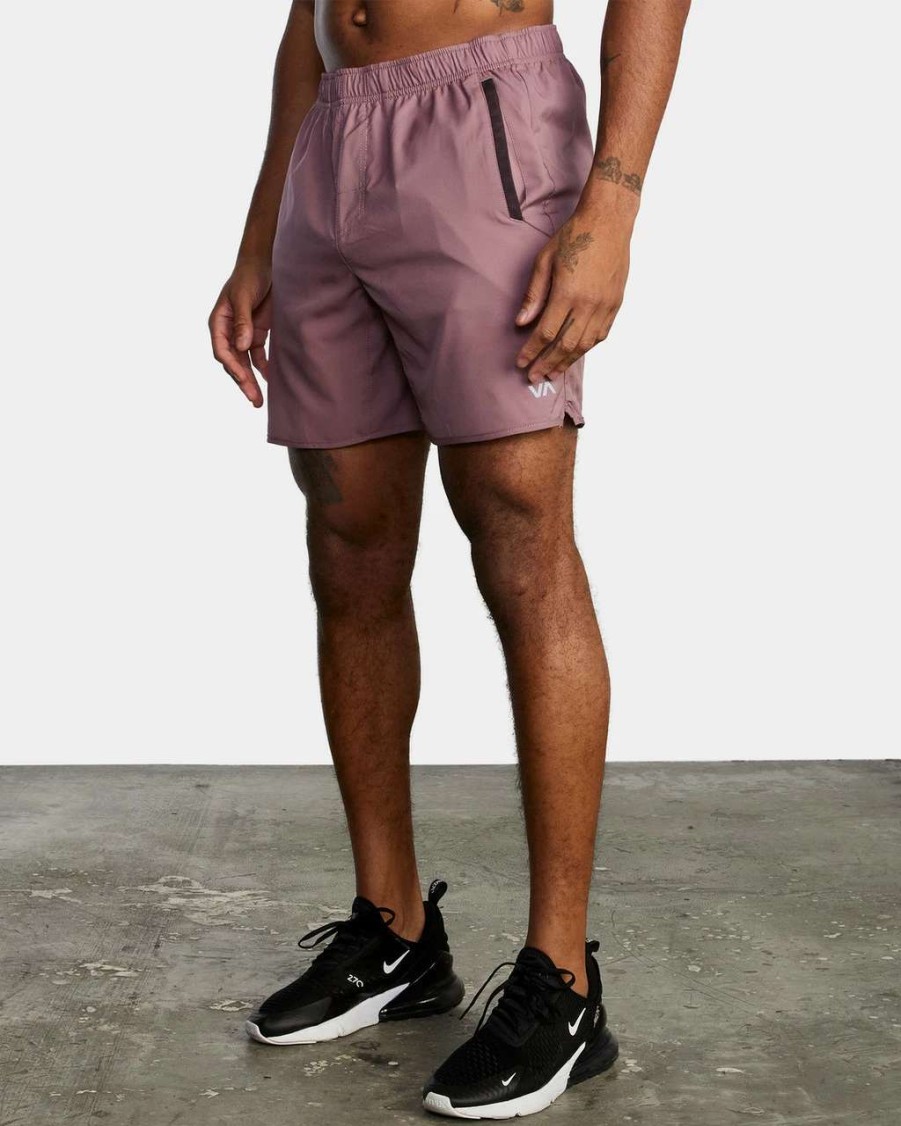 Bottoms * | Rvca Yogger Iv 17In Short Mens In Old Mauve Purple