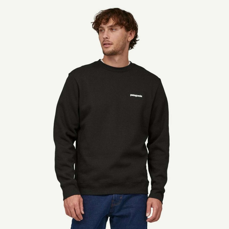 Jumpers & Hoodies * | Patagonia P-6 Logo Uprisal Crew Mens In Black