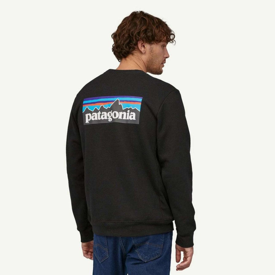 Jumpers & Hoodies * | Patagonia P-6 Logo Uprisal Crew Mens In Black