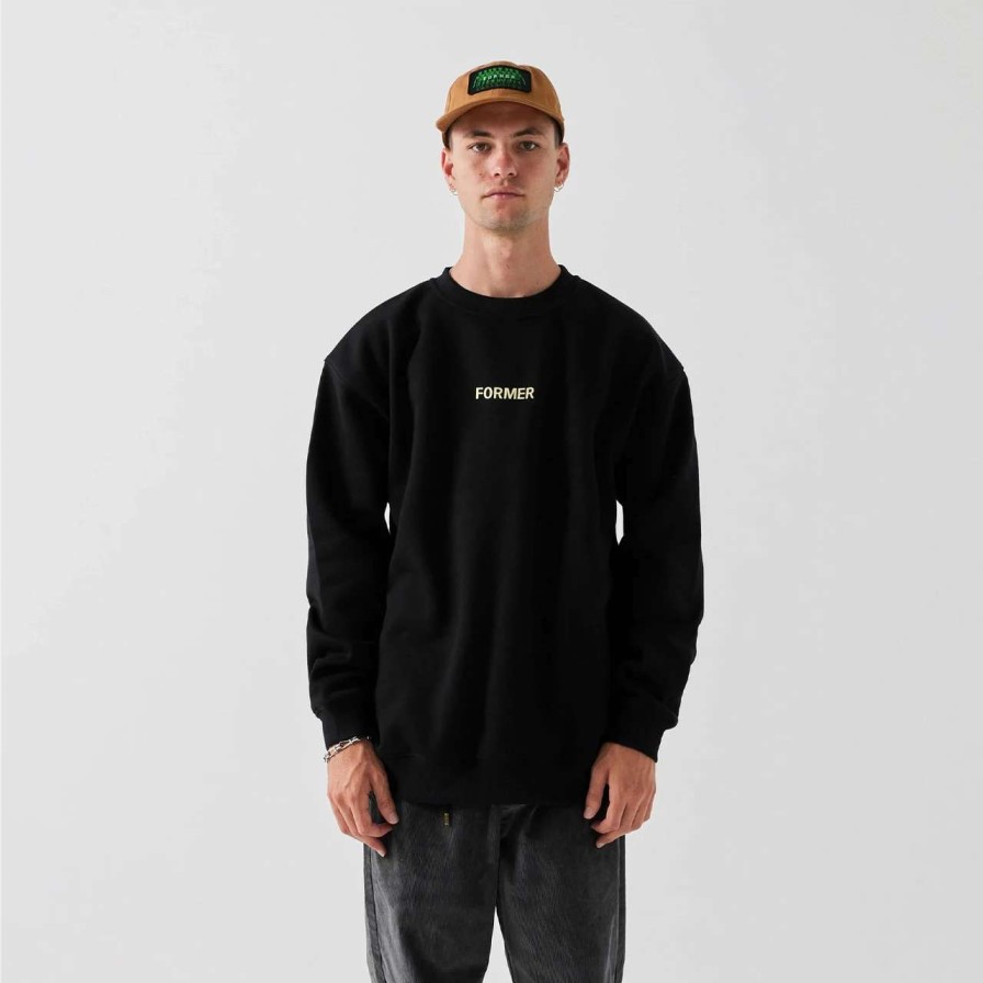 Jumpers & Hoodies * | Former Legacy Crew Mens In Black