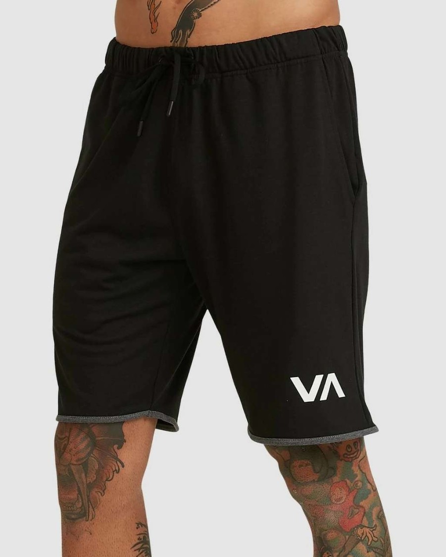 Bottoms * | Rvca Sport Short Iv Mens In Black