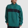 Jumpers & Hoodies * | Quiksilver Boogieman Zip Crew Mens In Smoke Pine Green