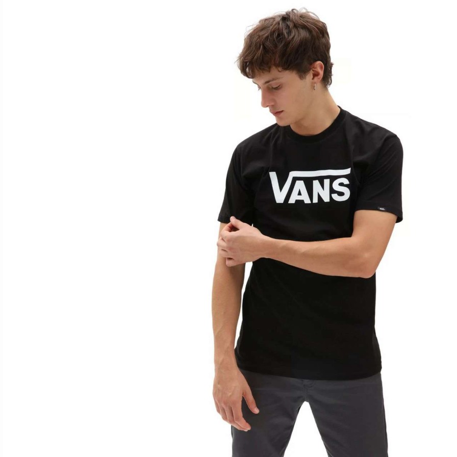 Tees * | Vans Classic Tee Mens In White Black