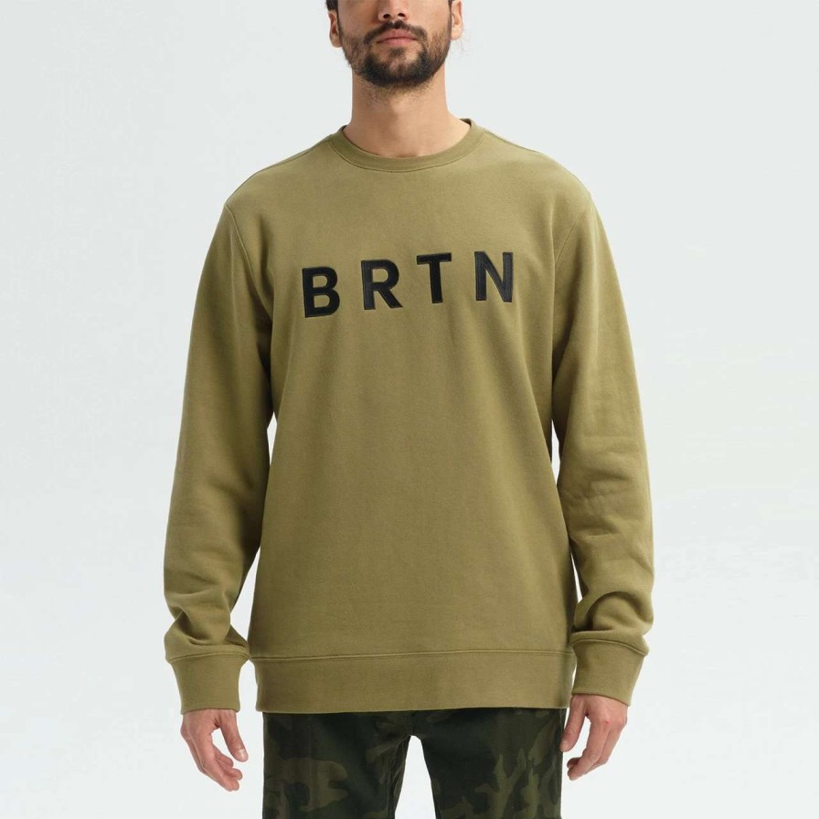 Jumpers & Hoodies * | Burton Brtn Crew Mens In Martini Olive Green