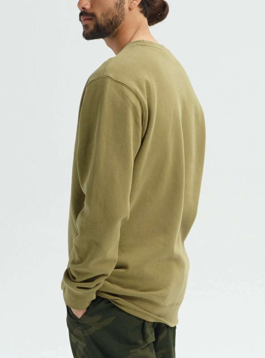 Jumpers & Hoodies * | Burton Brtn Crew Mens In Martini Olive Green