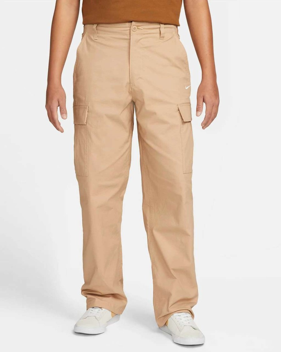 Bottoms * | Nike Sb Kearny Cargo Pant Mens In Hemp White Beige