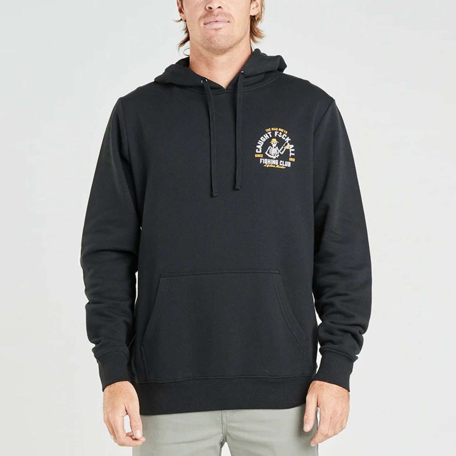 Jumpers & Hoodies * | Mad Hueys Fk All Club Ii Pullover Hoodie Mens In Black