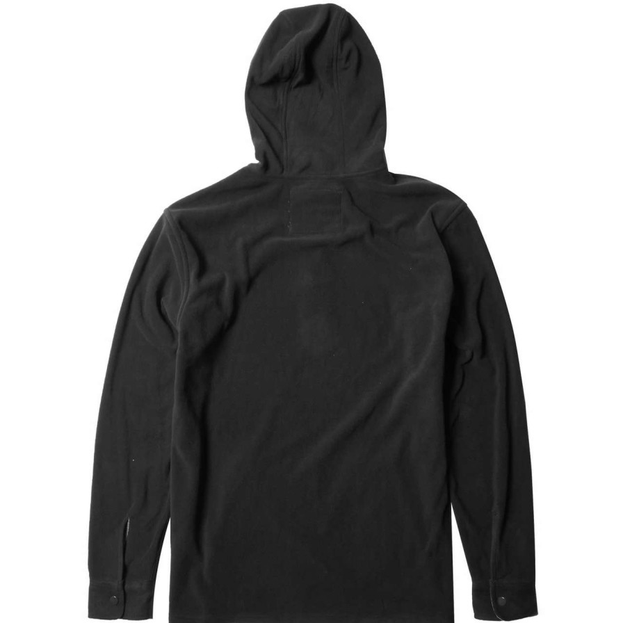 Jumpers & Hoodies * | Vissla Eco-Zy Popover Hoodie Mens In Phantom Black