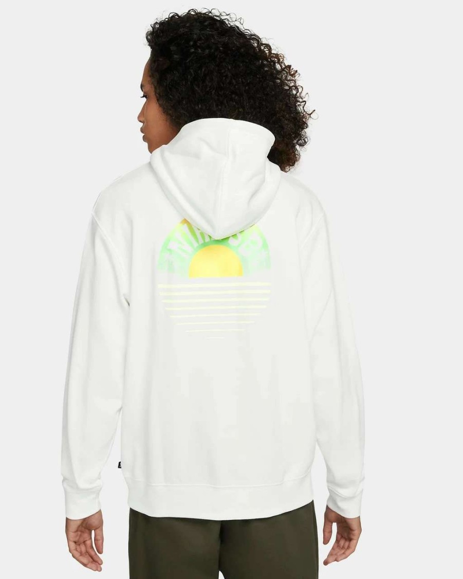 Jumpers & Hoodies * | Nike Sb Graphic Skate Hoodie Mens In Sail White