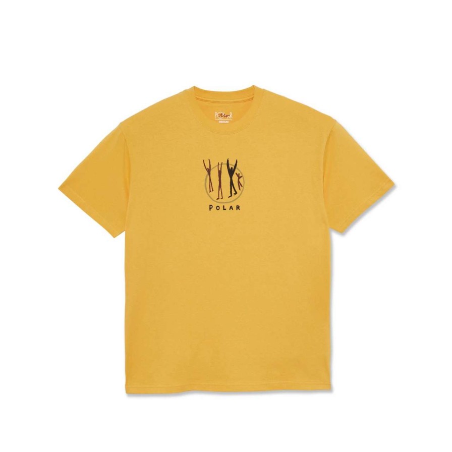 Tees * | Polar Skate Co Polar Gang Tee Mens In Sorbet Orange