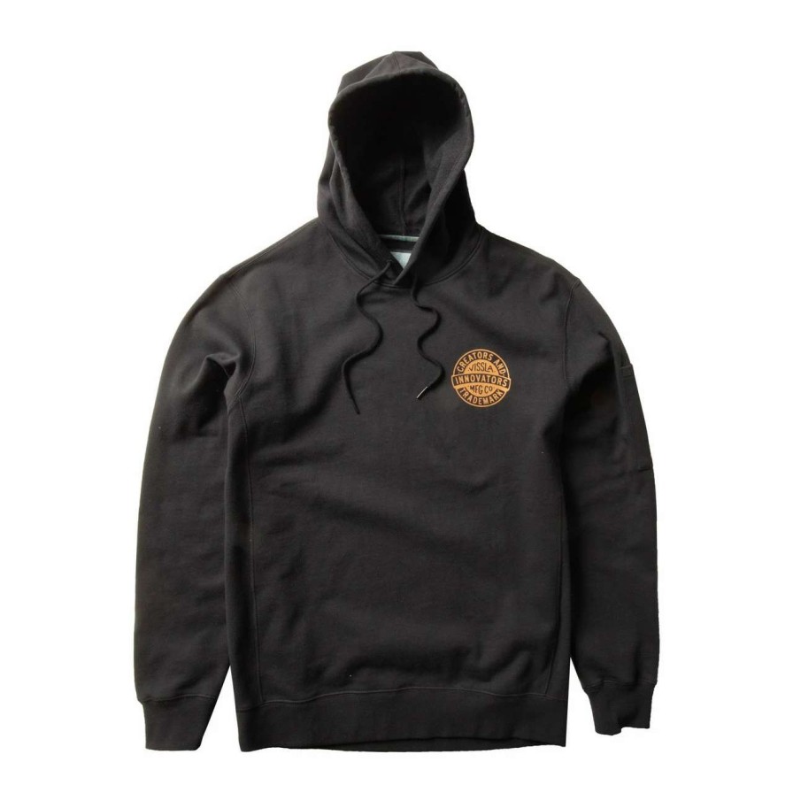 Jumpers & Hoodies * | Vissla Creators Eco Fleece Hoodie Mens In Black