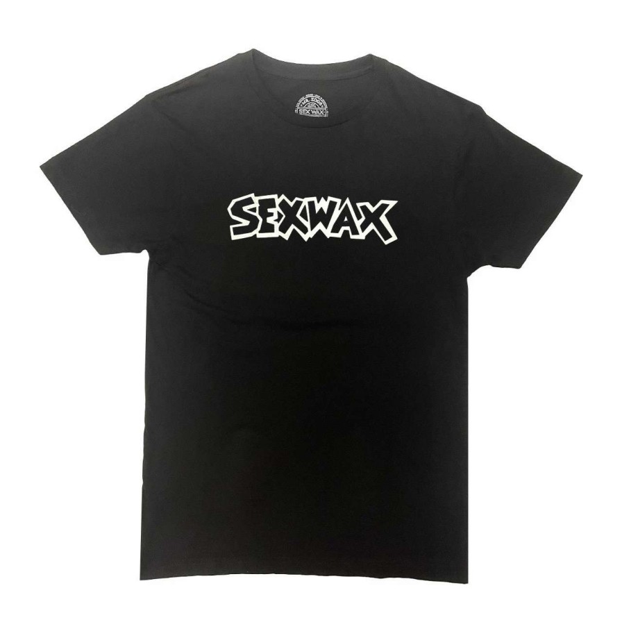 Tees * | Sex Wax Team Word Fade Blue Yellow Pink Tee Mens In Black