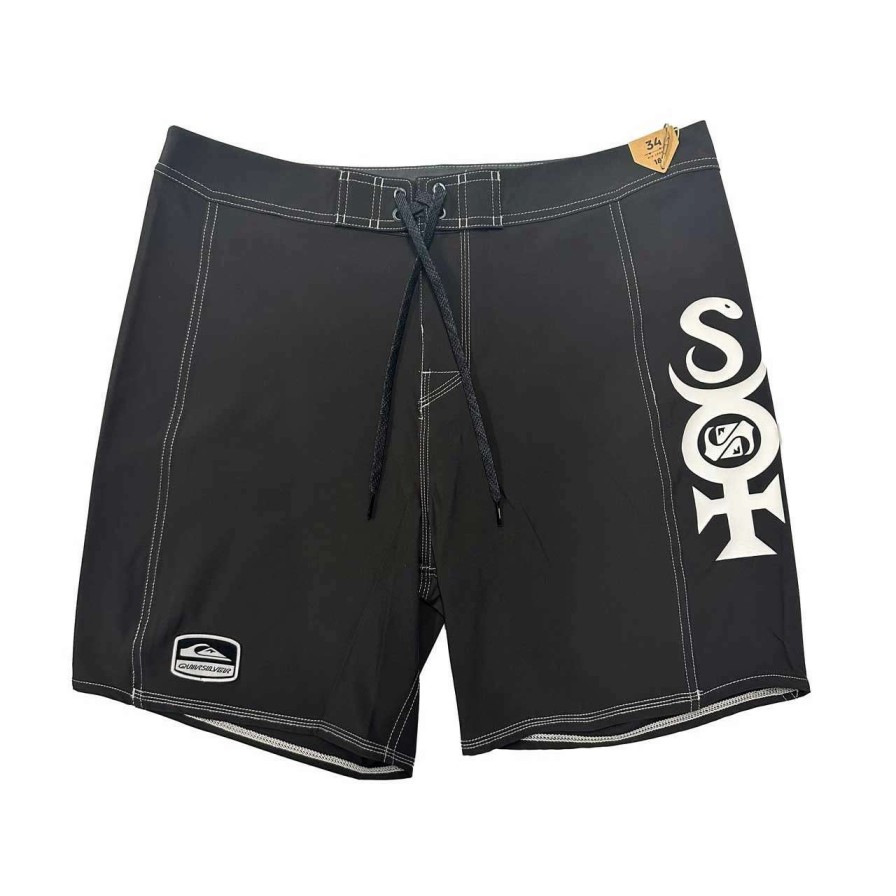 Bottoms * | Quiksilver Surfsilk Arch Sof 18In Boardshort Mens In Tarmac Black