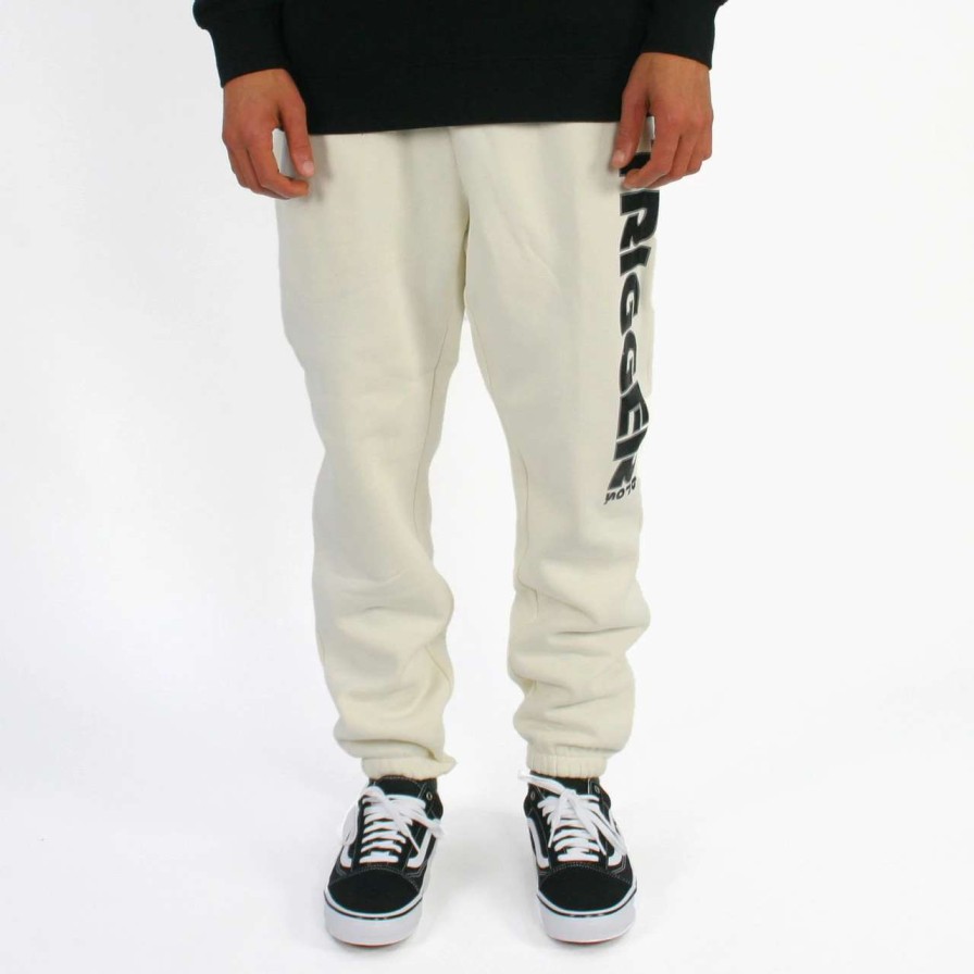 Bottoms * | Trigger Bros Stealth Track Pant Mens In Ecru Ivory