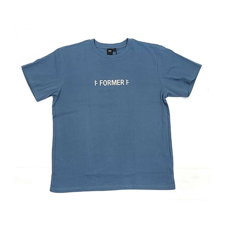 Tees * | Former Ff Legacy Tee Mens In Steel Blue