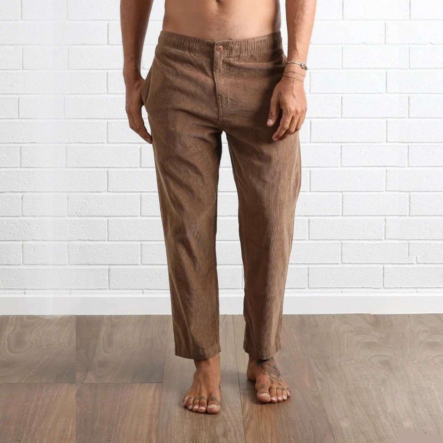 Bottoms * | Town & Country Whaler Cord Pant Mens In Clay Brown