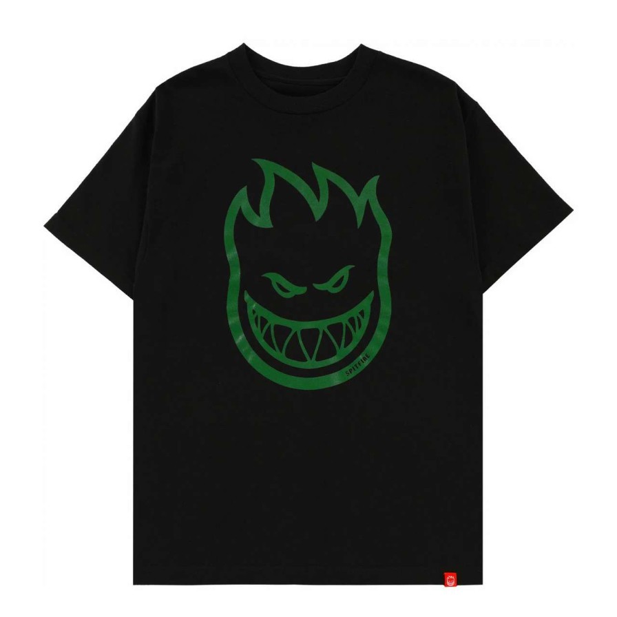 Tees * | Spitfire Bighead Tee Mens In Green Black