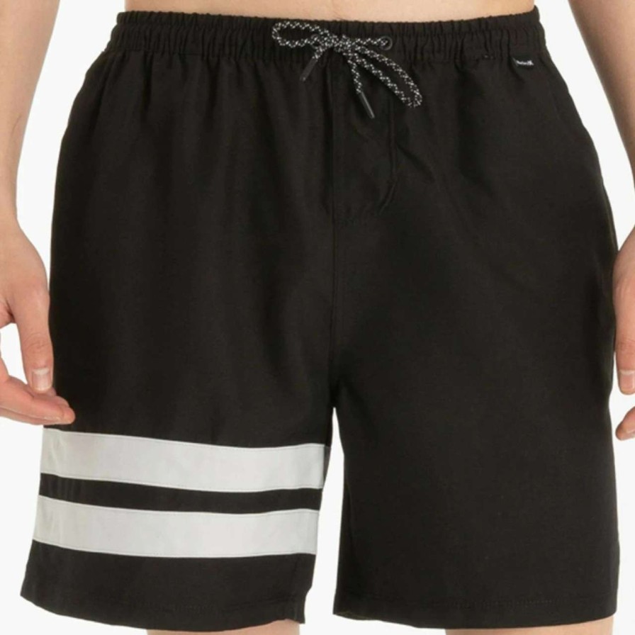 Bottoms * | Hurley Blockparty Volley Boardshort Mens In Grey Black