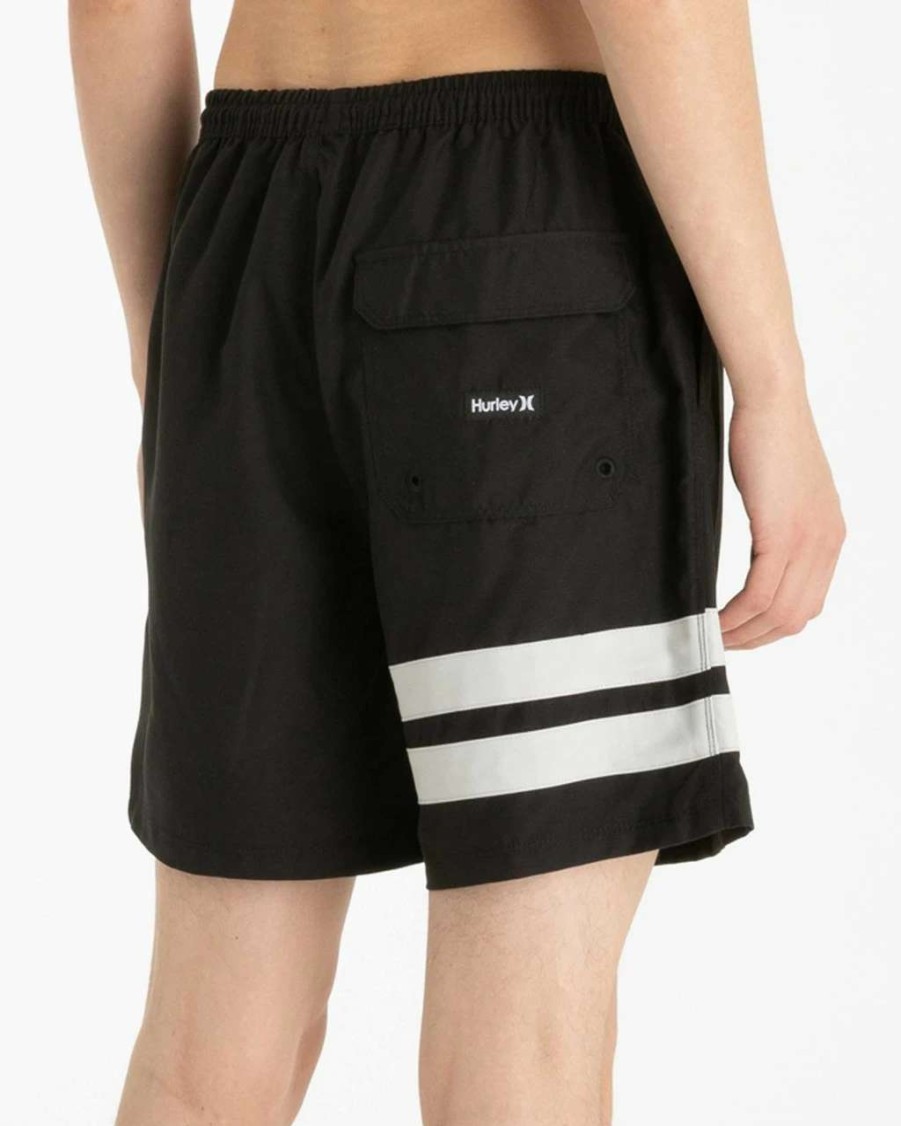 Bottoms * | Hurley Blockparty Volley Boardshort Mens In Grey Black