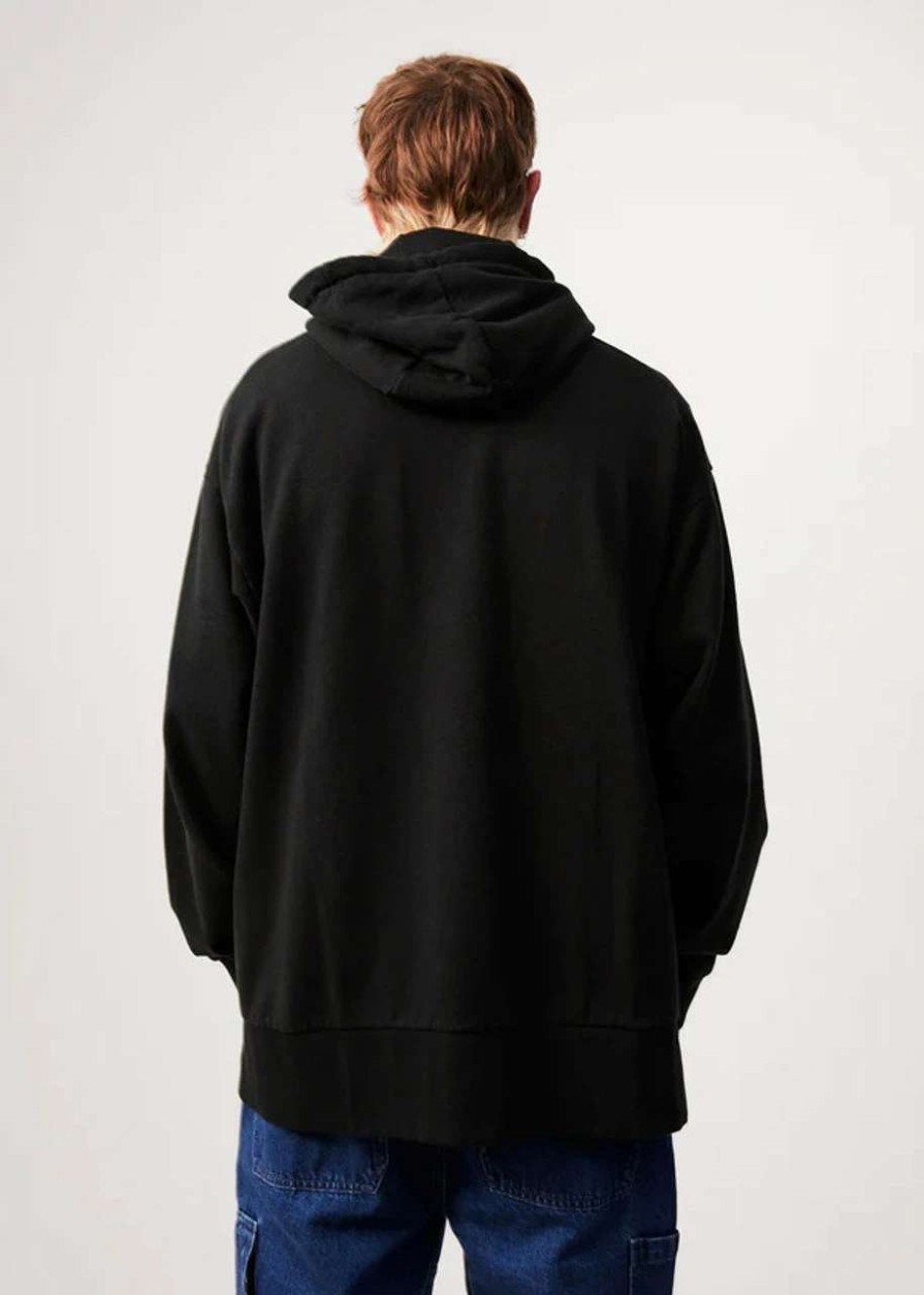 Jumpers & Hoodies * | Afends All Day Hemp Hoodie Mens In Black