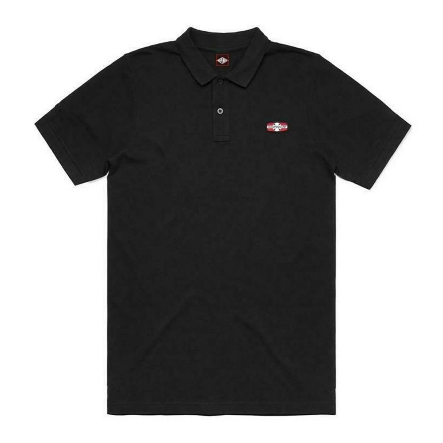 Shirts * | Independent Ogbc Rigid Polo Top Mens In Black