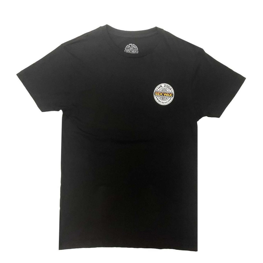 Tees * | Sex Wax Word Fade Orange Tee Mens In Black