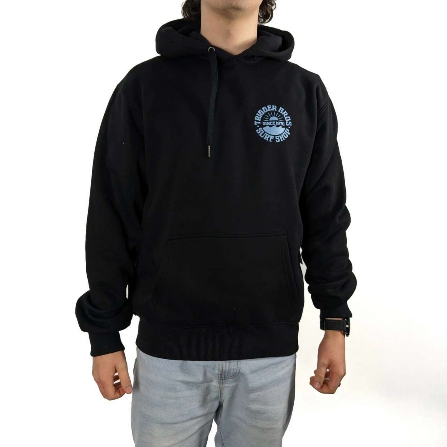 Jumpers & Hoodies * | Trigger Bros Since 1970 Hoodie Mens In Black