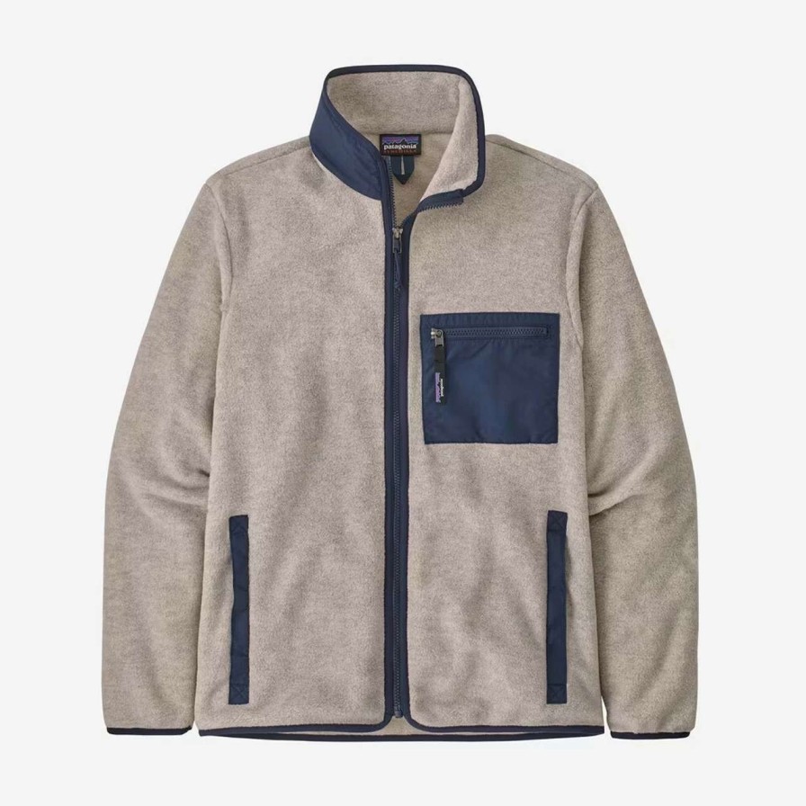 Jackets * | Patagonia Synch Jacket Mens In Oatmeal Heather Beige