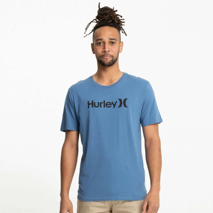 Tees * | Hurley Everyday Wash One And Only Solid Tee Mens In Medium Blue