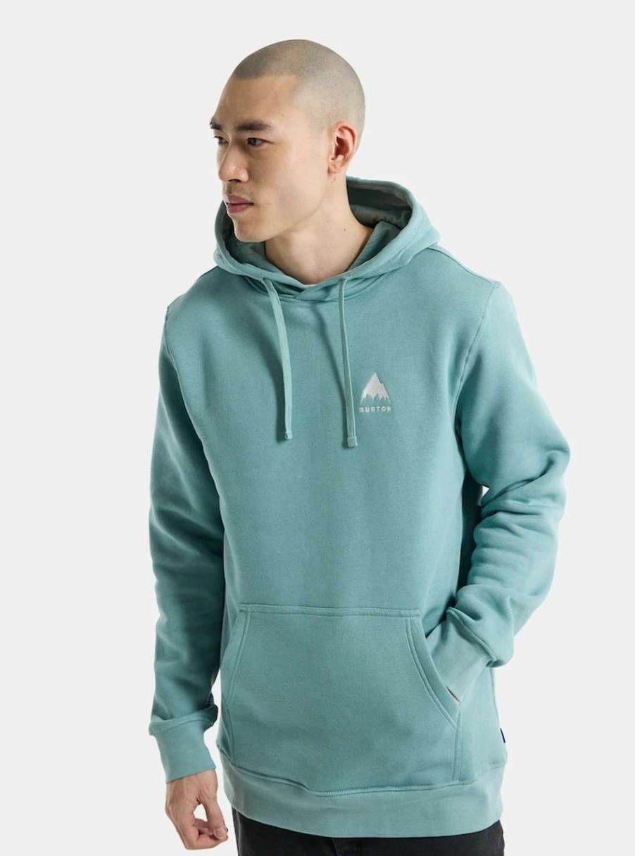 Jumpers & Hoodies * | Burton Mountain Pullover Hoodie In Rock Lichen Blue