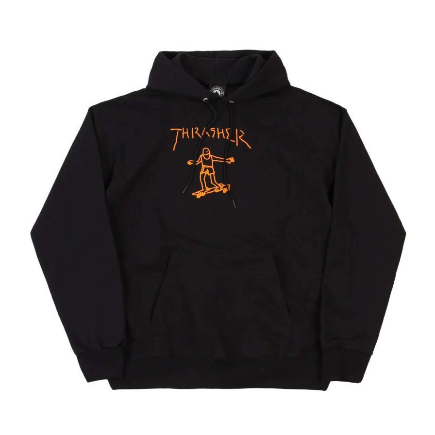 Jumpers & Hoodies * | Thrasher Gonz Hoodie Mens In Orange Black