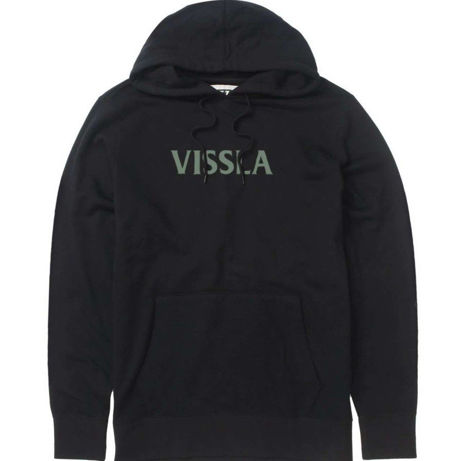 Jumpers & Hoodies * | Vissla Local Hoodie Mens In Black