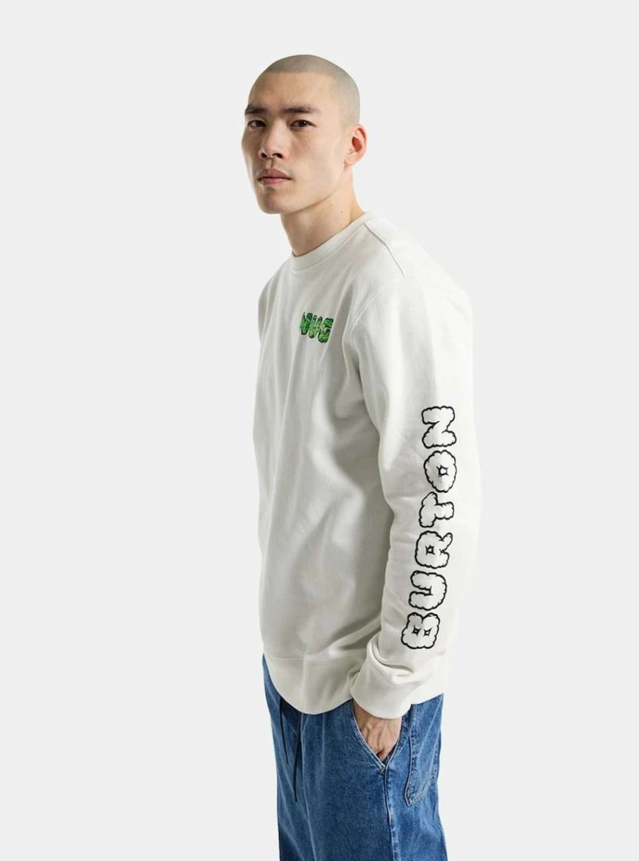 Jumpers & Hoodies * | Burton 2011 Nug Crew In Stout White