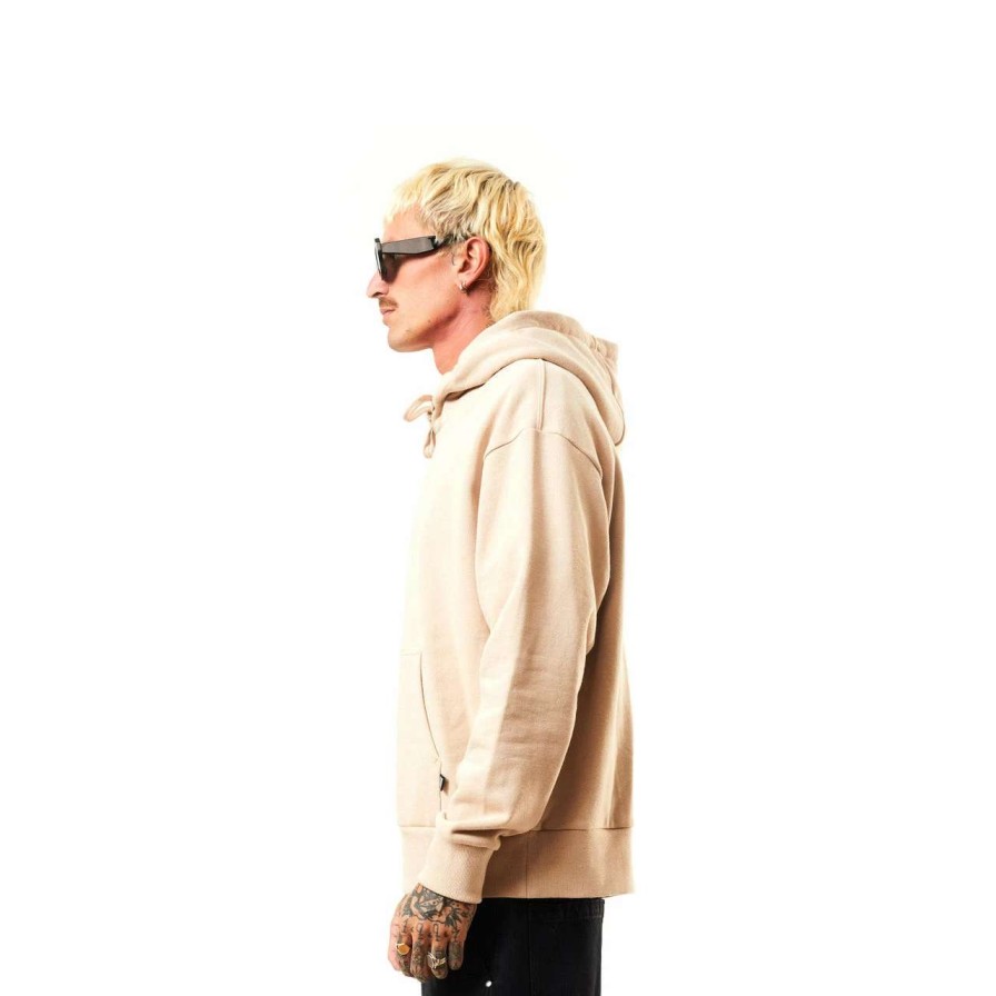 Jumpers & Hoodies * | Afends Solitude Unisex Organic Hoodie In Bone Beige