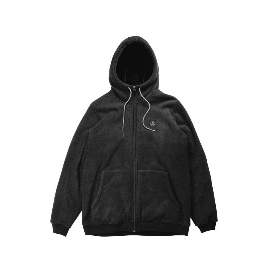 Jumpers & Hoodies * | Vissla Eco-Zy Sherpa Fleece Mens In Black