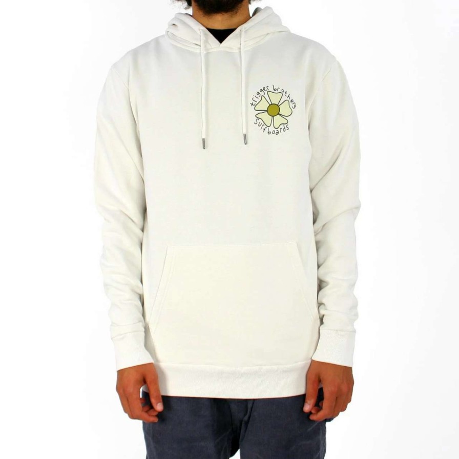 Jumpers & Hoodies * | Trigger Bros Gail Couper Hoodie Mens In Egret Ivory