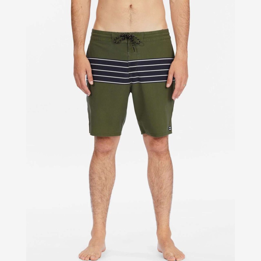 Bottoms * | Billabong Tribong Lite Boardshort Mens In Military Green