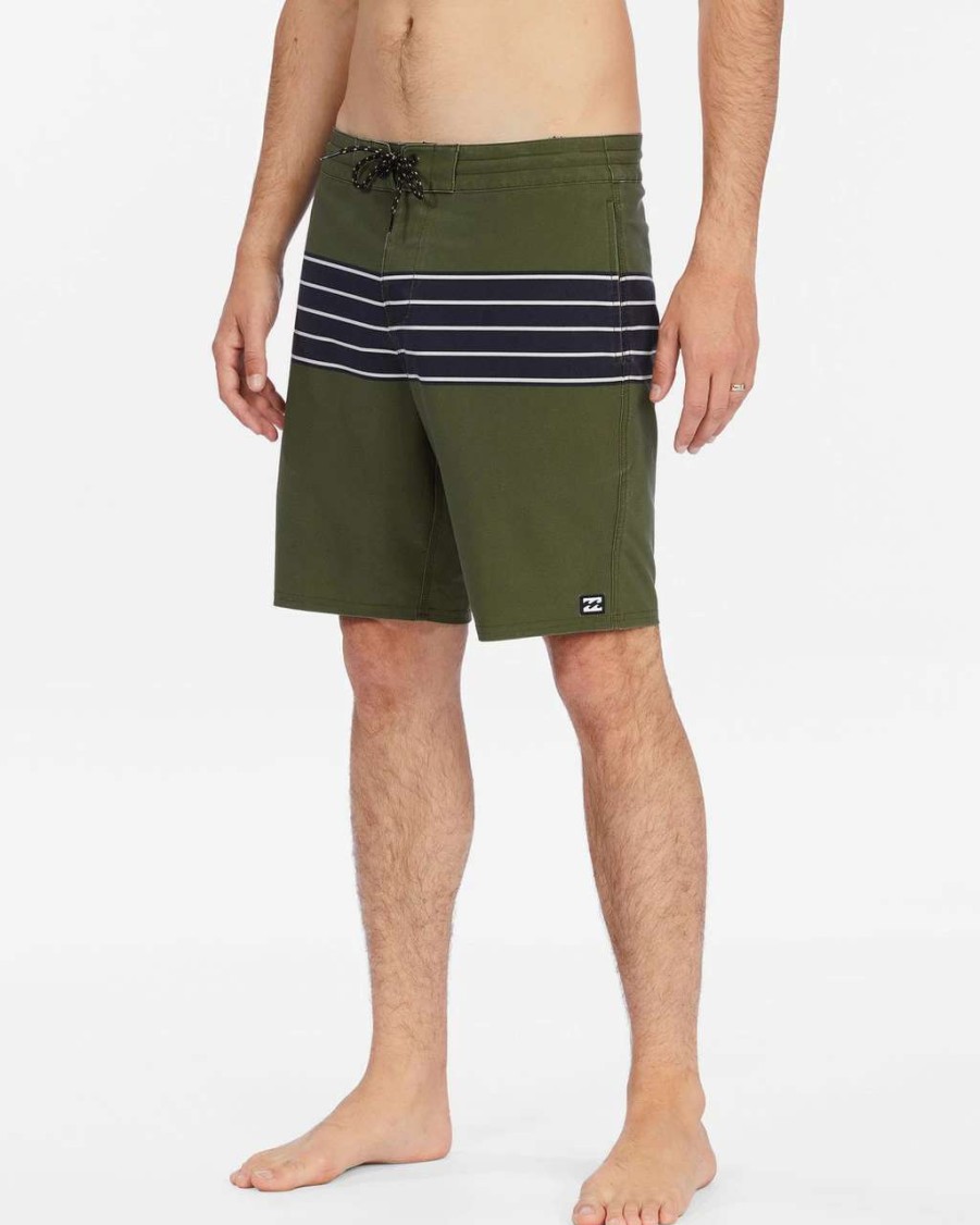 Bottoms * | Billabong Tribong Lite Boardshort Mens In Military Green