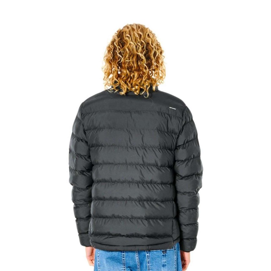 Jackets * | Rip Curl Anti Series Elite Puff Hooded Jacket Mens In Black