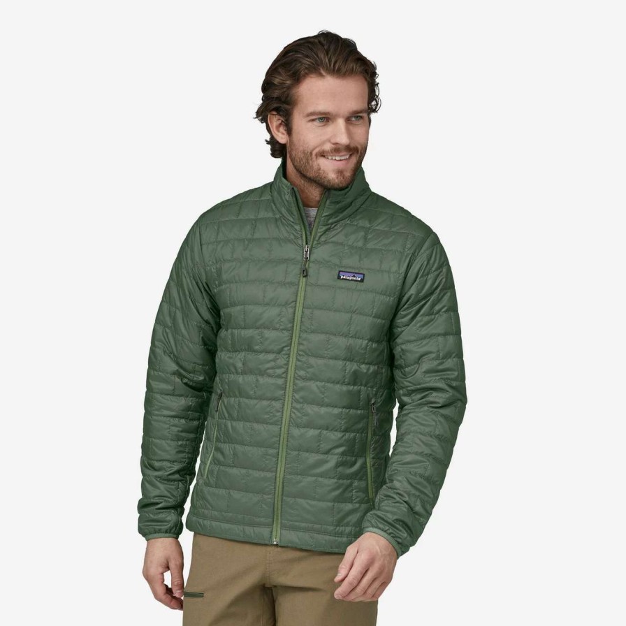 Jackets * | Patagonia Nano Puff Jacket Mens In Hemlock Green