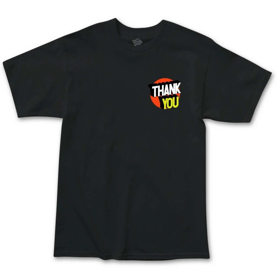 Tees * | Thank You Spot On Tee Mens In Black