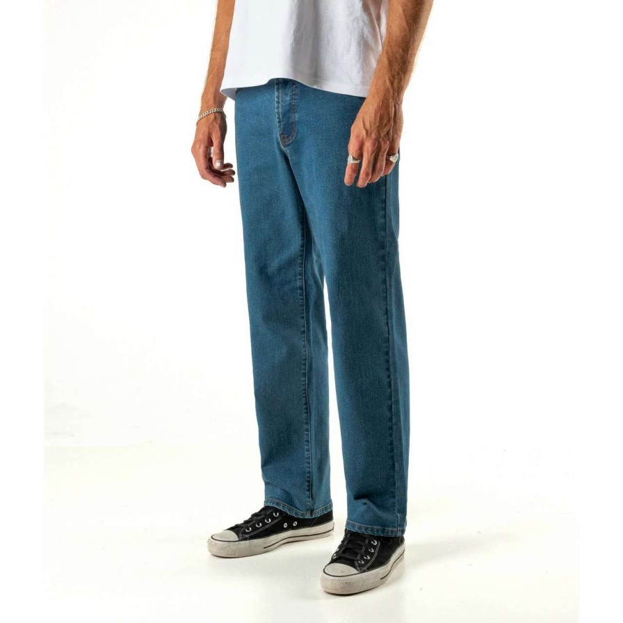 Bottoms * | Former Crux Jean Mens In Wash Blue