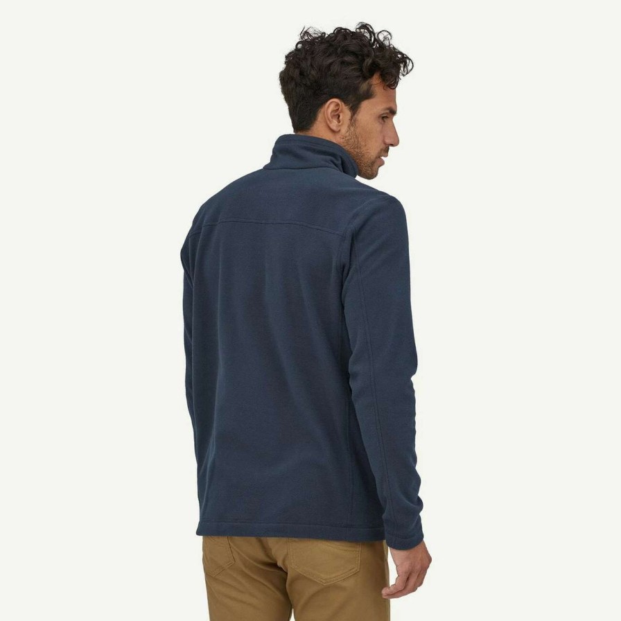 Jumpers & Hoodies * | Patagonia Micro D Pullover Fleece Mens In New Navy Blue