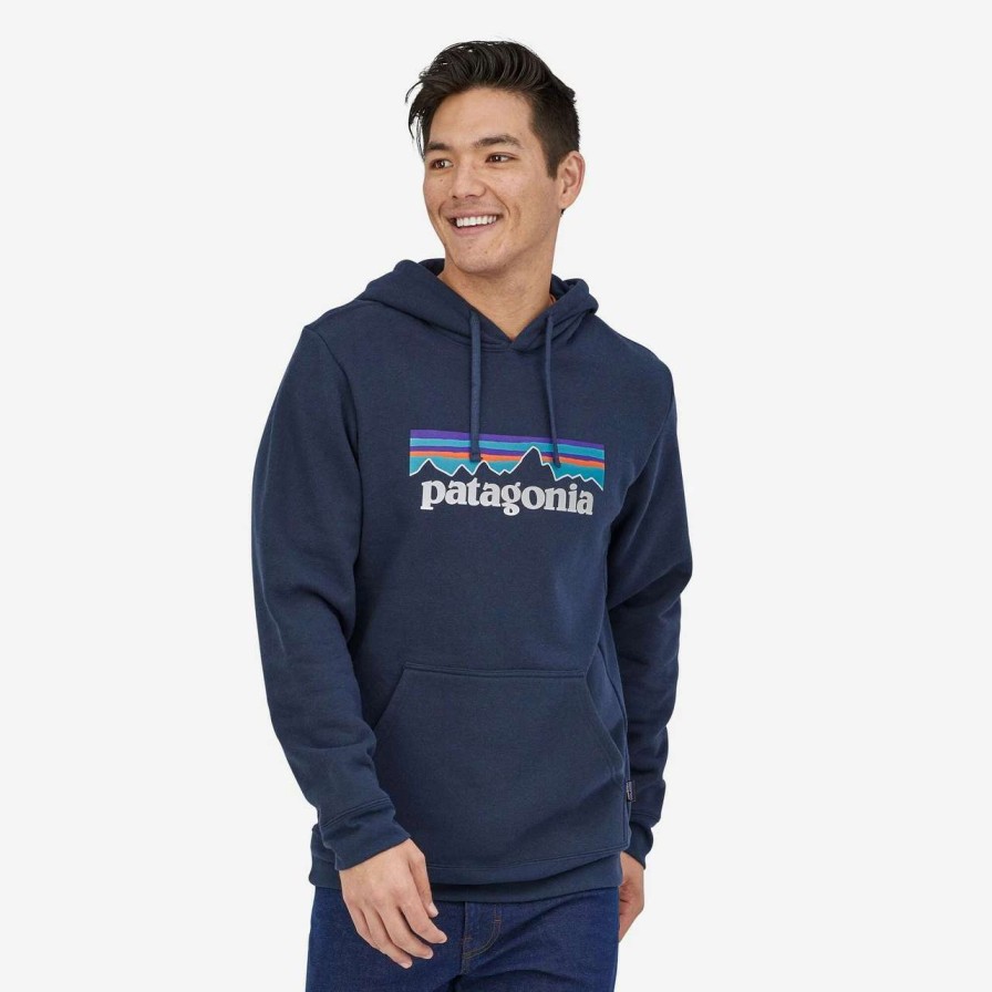 Jumpers & Hoodies * | Patagonia P6 Logo Uprisal Hoodie Mens In New Navy Blue