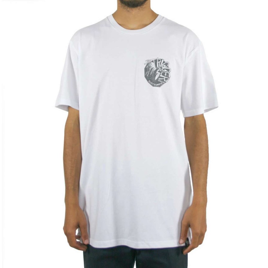 Tees * | Trigger Bros Barrel Man Tee Mens In White