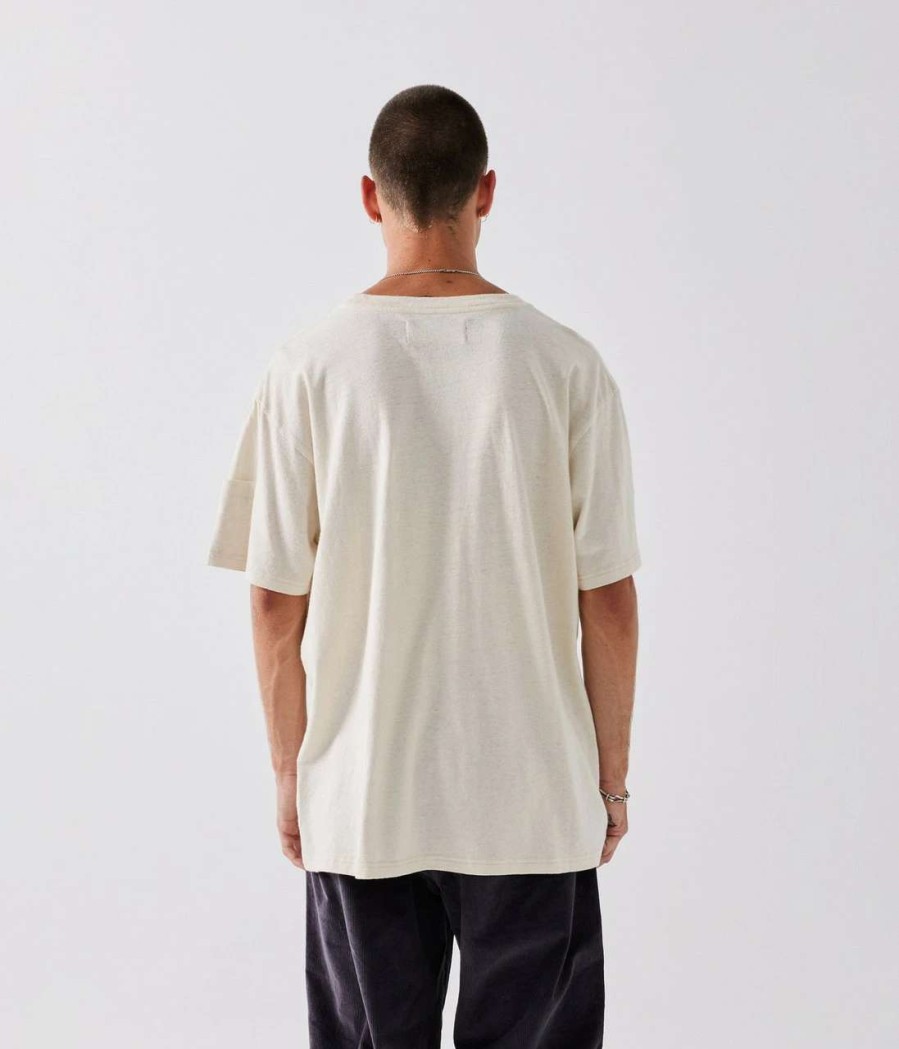 Tees * | Former Ca Hemp Tee Mens In Natural Ivory