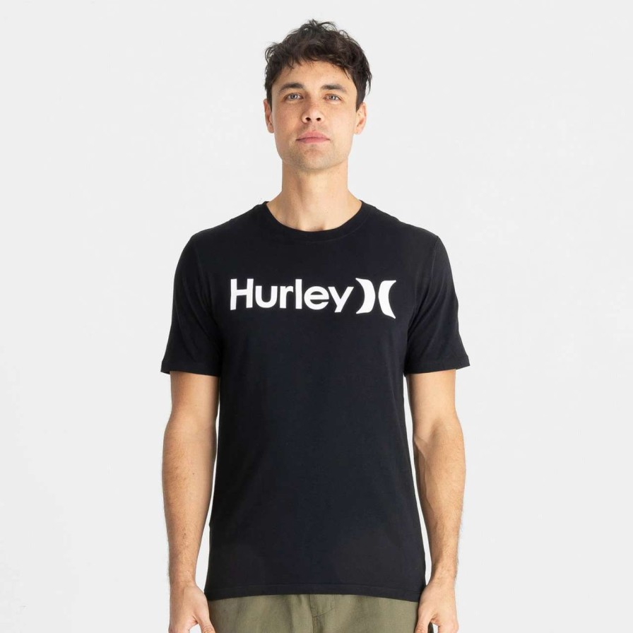 Tees * | Hurley Everyday Wash One And Only Solid Tee Mens In Black