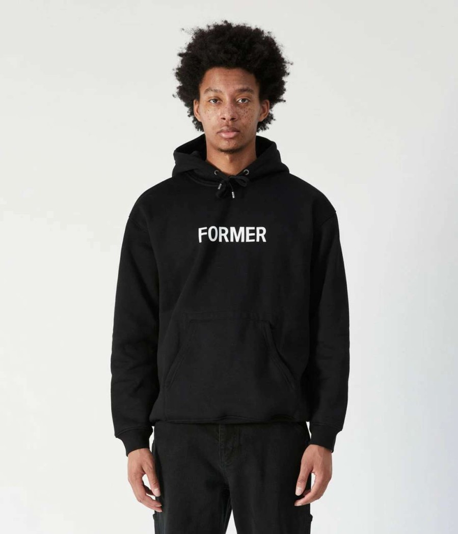 Jumpers & Hoodies * | Former Legacy Hoodie Mens In Black